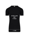 Beeren Heren Extra lang T-shirt met V-hals M3000 6Pack Zwart