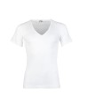 Beeren Heren T-shirt met diepe V-hals M3000 Wit