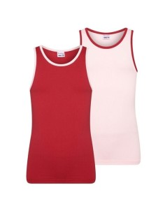 Beeren Meisjes Mix&Match hemd L.Roze/D.Rood 2Pack