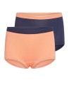 Beeren Meisjes Mix&Match boxers Zalm/D.Blauw 2Pack